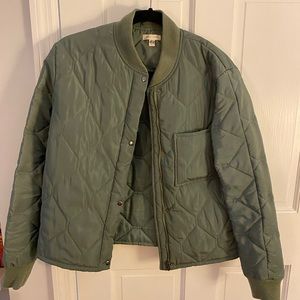 Urban Outfitters Army Green Bomber Jacket